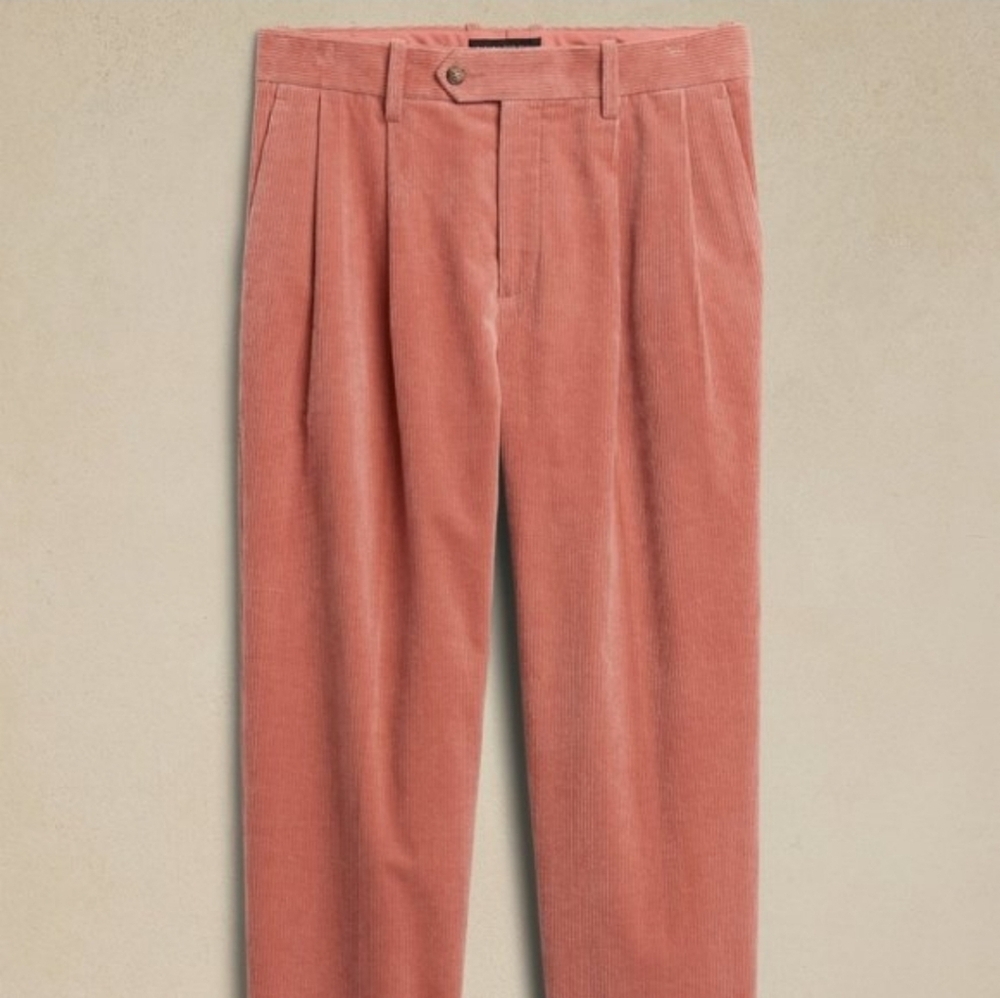 Banana Republic Rivoli Coral Corduroy Pants - Picture 3 of 7